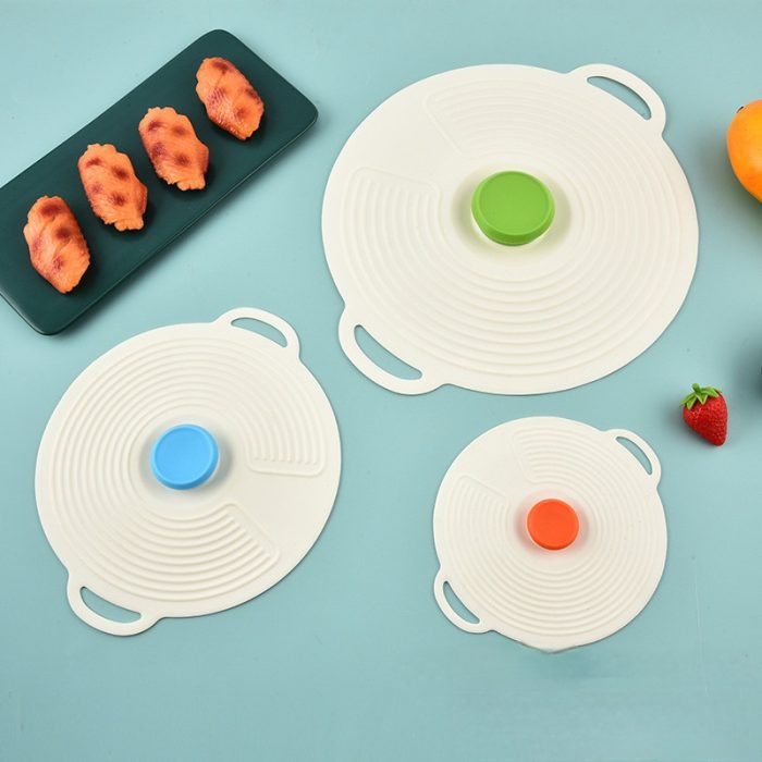 1 Set - Silicone Bowl Food Cover (3 Pcs) - Image 2